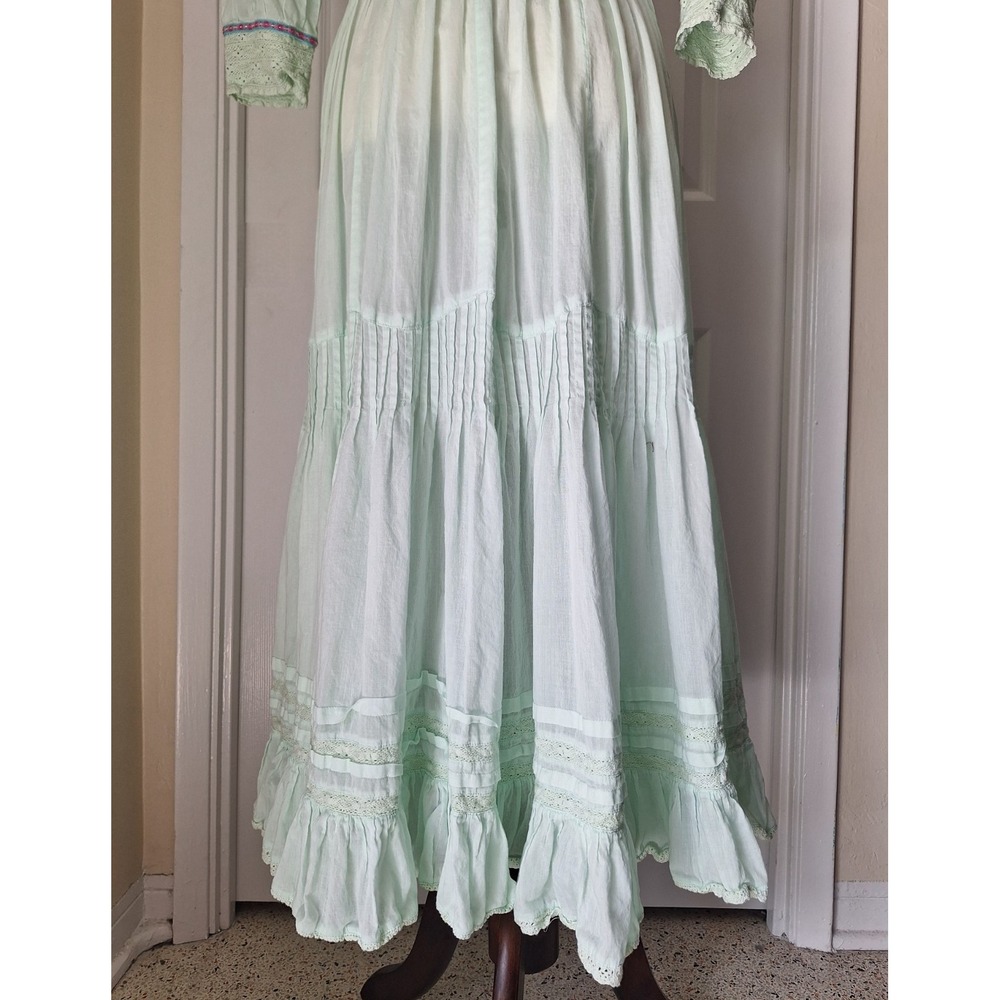 Pitusa x Millie Mackintosh Cotton Edwardian Cottage Prairie Easter Maxi Dress - Picture 10 of 14